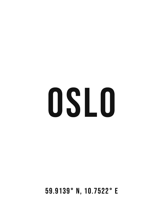 /"Oslo skyline and harbor Norway/" Bild auf Poster