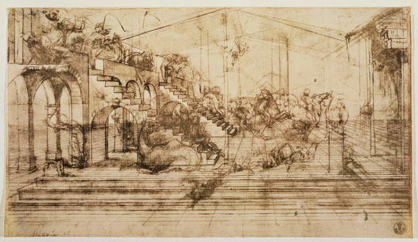 Umelecká tlač Perspective Study for the Background of The Adoration of the Magi