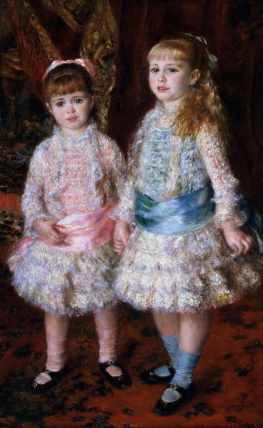 Canvastavla Pink and Blue or, The Cahen d'Anvers Girls, 1881