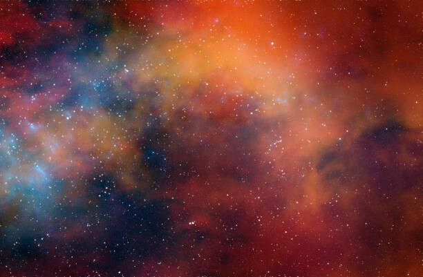 and galaxy, science fiction wallpaper. Poster, Kunstdrucke