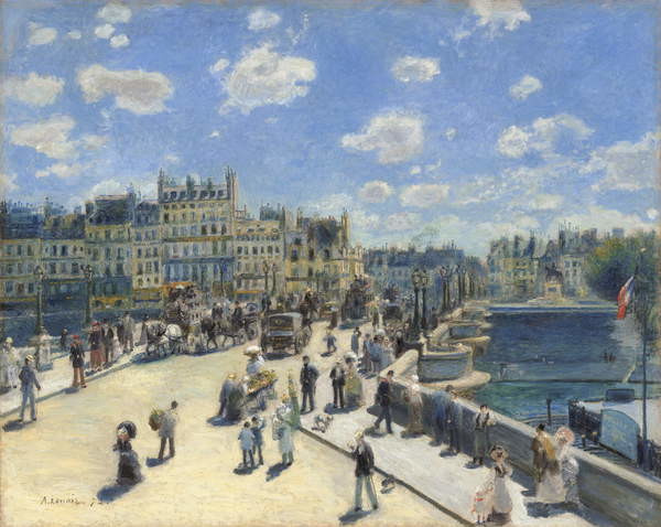 Umelecká tlač Pont Neuf, Paris, 1872