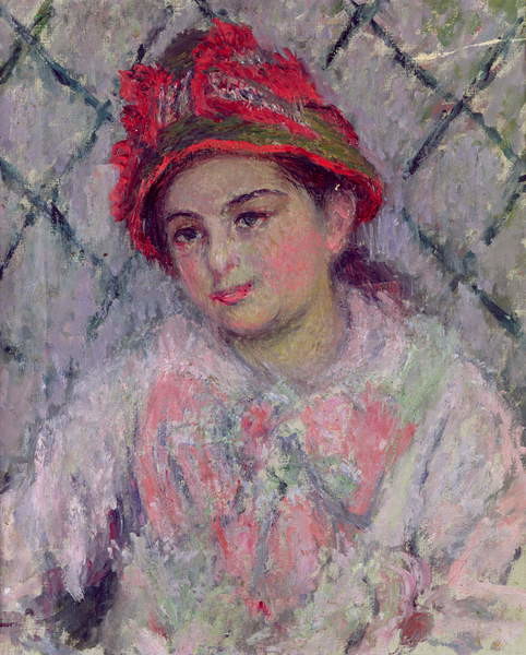 Obraz na plátně Portrait of Blanche Hoschede  as a Young Girl