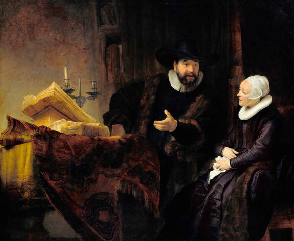 Tableau sur toile Portrait of the Mennonite Preacher