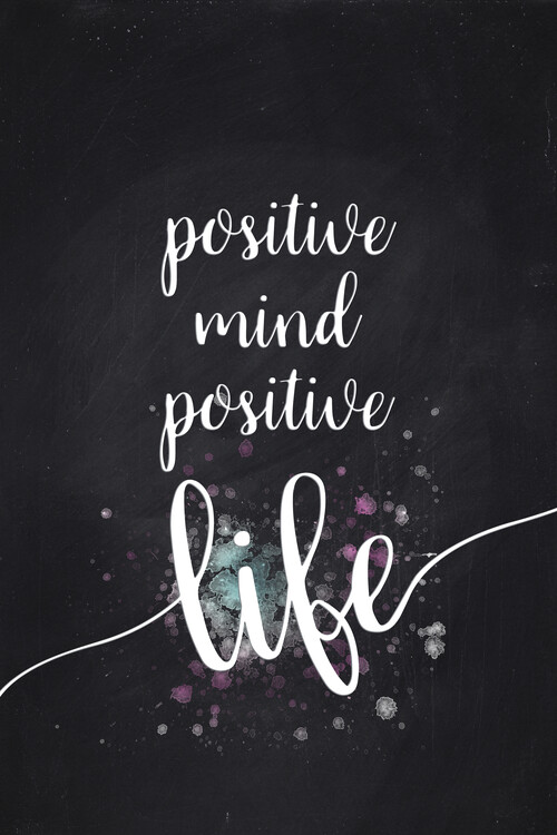 Arte fotográfico Positive Mind Positive Life