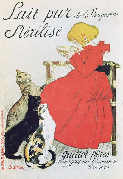 Umelecká tlač Poster advertising 'Pure Sterilised Milk