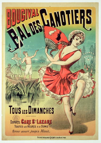 Obraz na plátně Poster for the 'Bal des Canotiers, Bougival'
