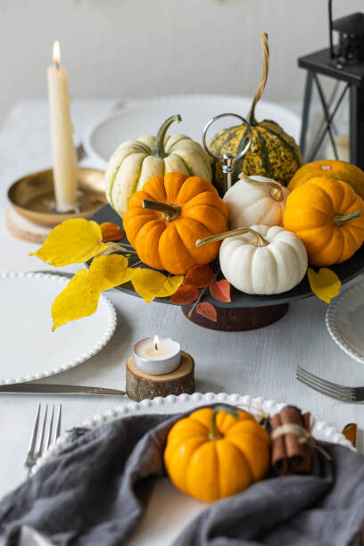 Művészeti fotózás Pumpkin table decor