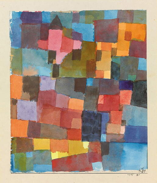 Riproduzione Raumarchitekturen (auf Kalt-Warm), 1915
