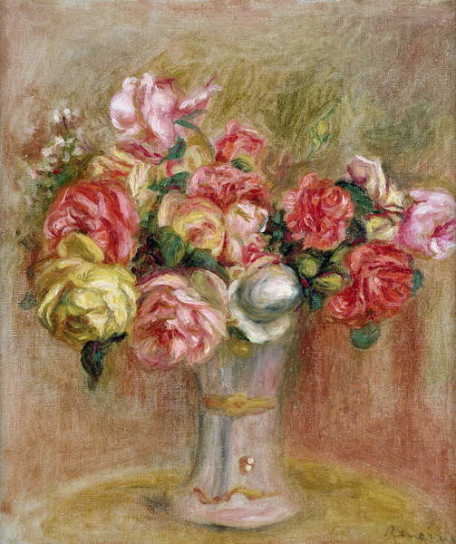 Obrazová reprodukce Roses in a Sevres vase