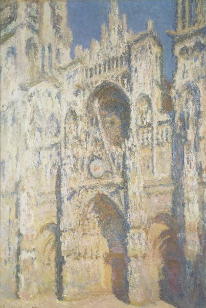 Obrazová reprodukce Rouen Cathedral in Full Sunlight: Harmony in Blue and Gold