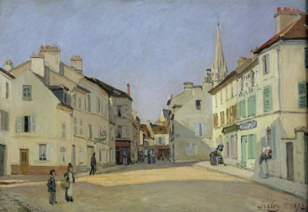 Obrazová reprodukce Rue de la Chaussee at Argenteuil, 1872