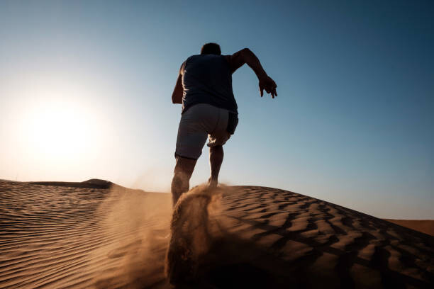 Konstfotografering Running In The Desert