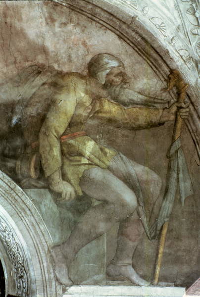Obraz na plátně Sistine Chapel Ceiling: One of the Ancestors of God