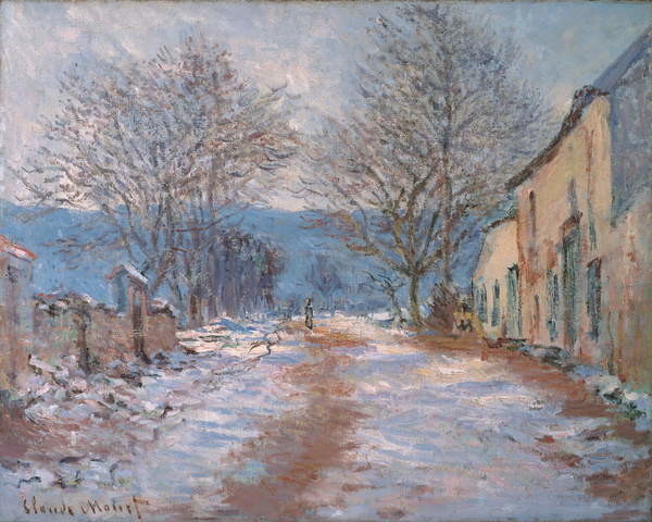 Obraz na plátně Snow in Limetz; Effet de neige a Limetz, 1886