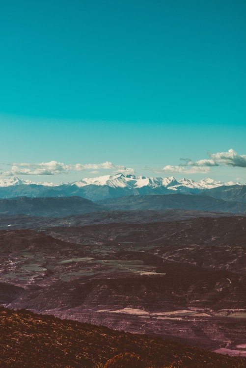 Fotografie de artă Snow mountains at background