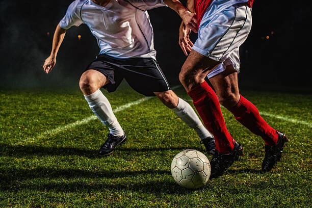 Художествена фотография Soccer Players in Action