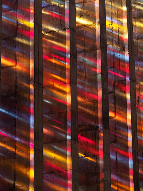 Kunstfotografie Stained glass windows cast colors