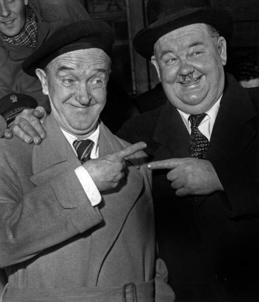 Obraz na plátně Stan Laurel And Oliver Hard, 1947