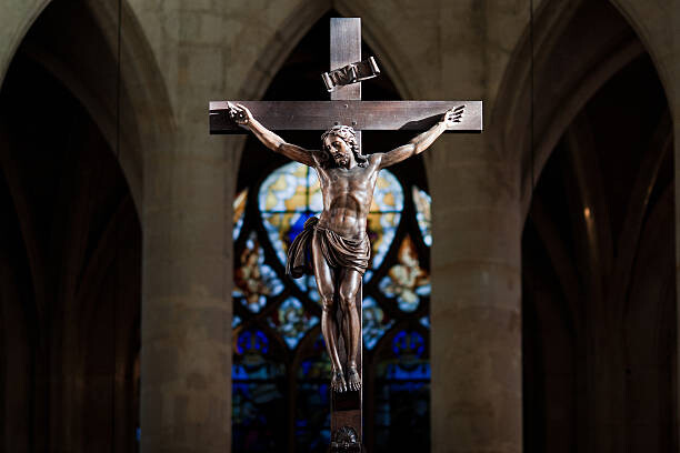Photographie artistique Statue of Jesus Christ on cross