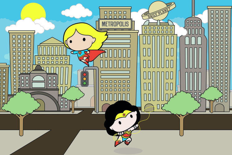 Druk artystyczny Supergirls - Metropolis