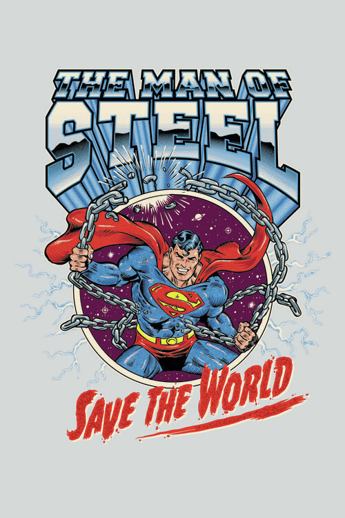 Művészi plakát Superman - Save the world