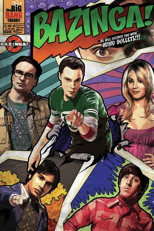 Poster Affiche The Big Bang Theory Bazinga Cadeaux Et Merch Europosters 0723