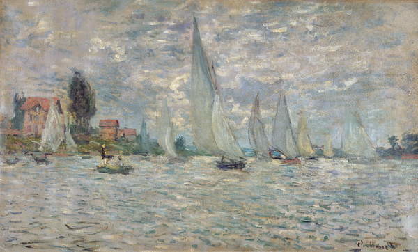 Obraz na plátně The Boats, or Regatta at Argenteuil, c.1874