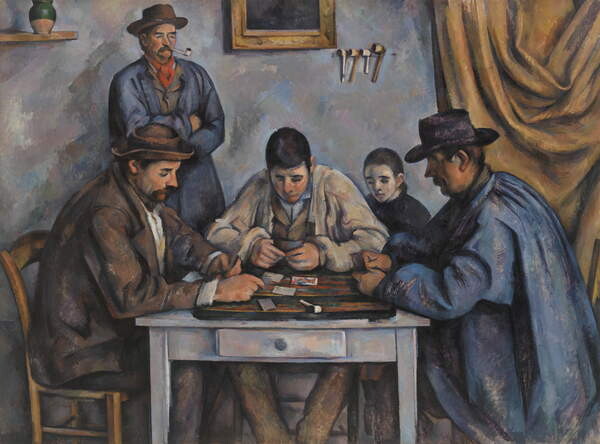 The Card Players, 1890-92 | A híres festmények reprodukciói a faladra