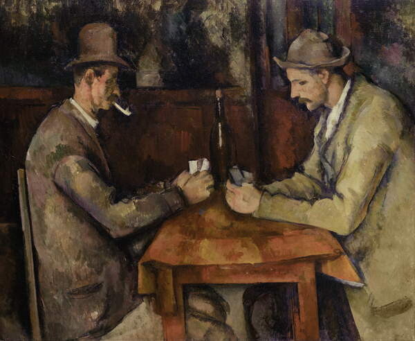 The Card Players, 1893-96 | A híres festmények reprodukciói a faladra