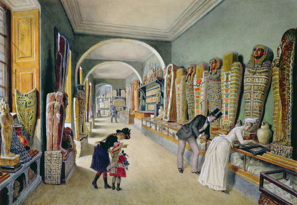 Obrazová reprodukce The Corridor and the last Cabinet of the Egyptian Collection in the Ambraser Collection of the Lower Belvedere
