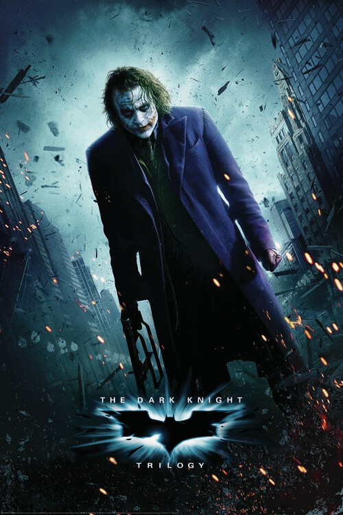 Umělecký tisk The Dark Knight Trilogy - Joker