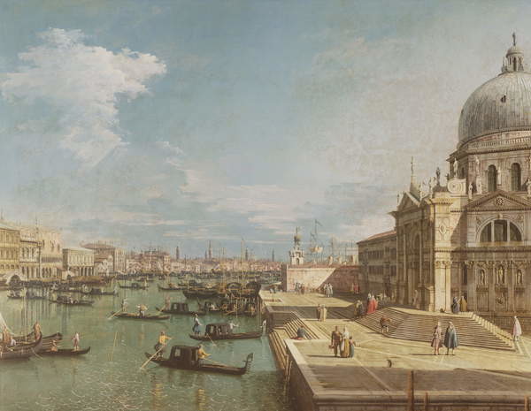 Obraz na płótnie The Entrance to the Grand Canal and the church of Santa Maria della Salute, Venice