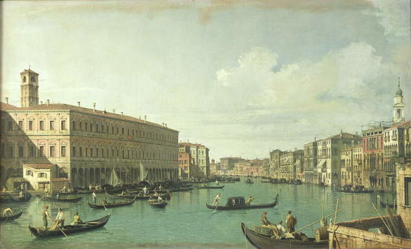 Obrazová reprodukce The Grand Canal from the Rialto Bridge