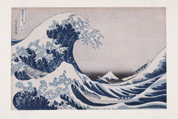 The Hollow of the Deep Sea Wave off Kanagawa, Hokusai, Katsushika ...