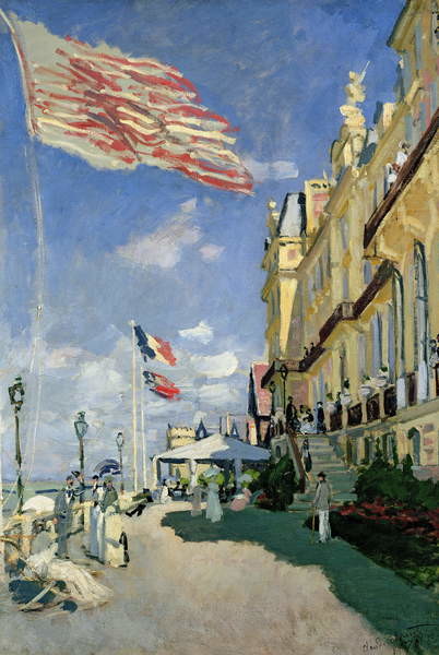 Kunsttryk The Hotel des Roches Noires at Trouville, 1870