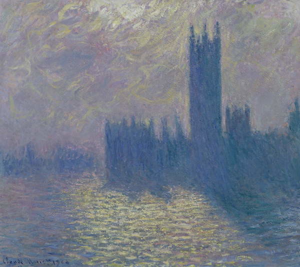 Obraz na plátně The Houses of Parliament, Stormy Sky, 1904