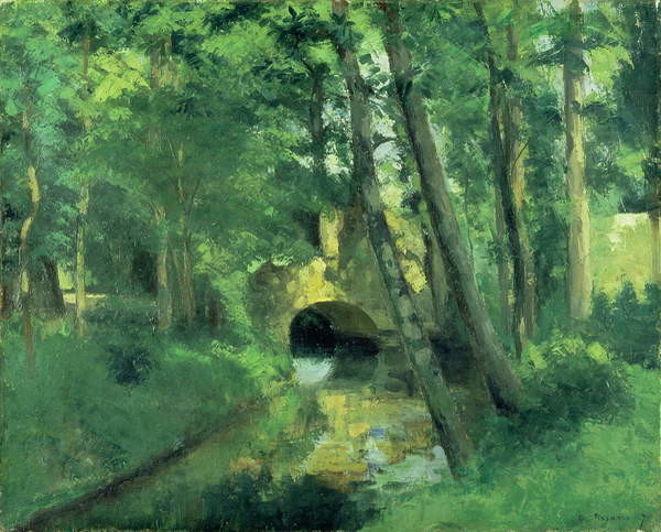 Obraz na plátně The Little Bridge, Pontoise, 1875