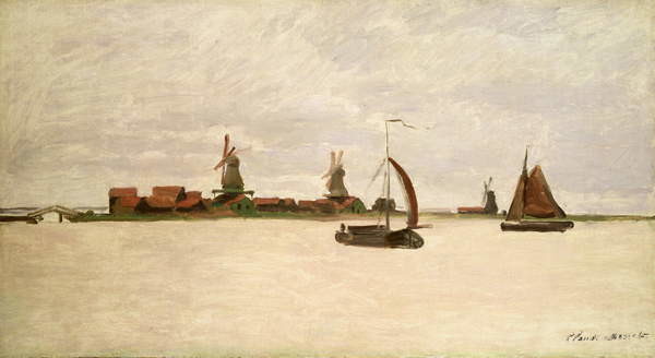 Umelecká tlač The Outer Harbour at Zaandam, 1871