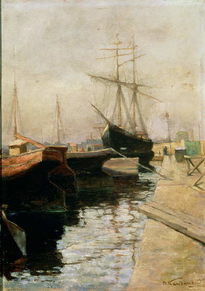 Obraz na plátně The Port of Odessa, 1900