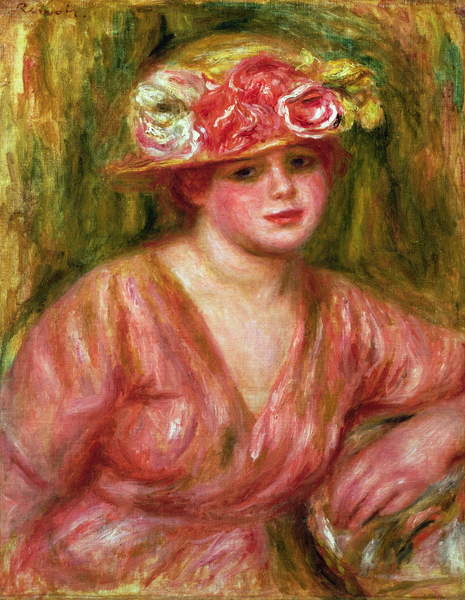 Obraz na plátně The Rose Hat or Portrait of Lady Hessling