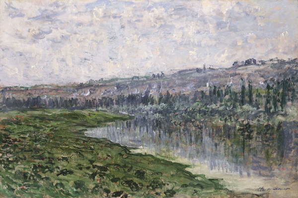Obraz na plátně The Seine and the Hills of Chantemsle; La Seine et les Coteaux de Chantemsle