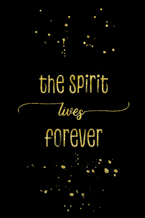 Arte fotográfico The Spirit Lives Forever | Gold