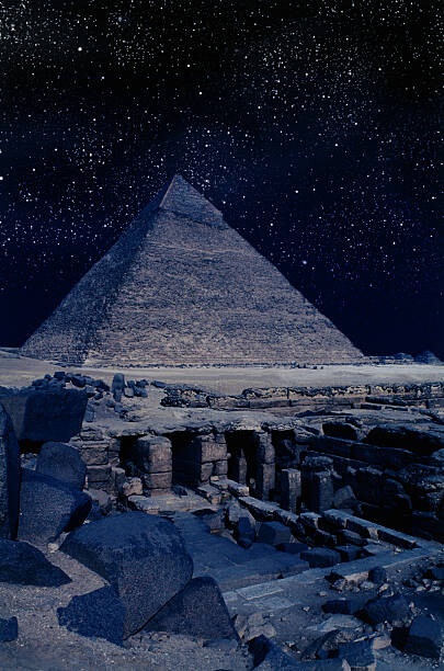 Umelecká fotografie Tombs Near Pyramid of Khafre