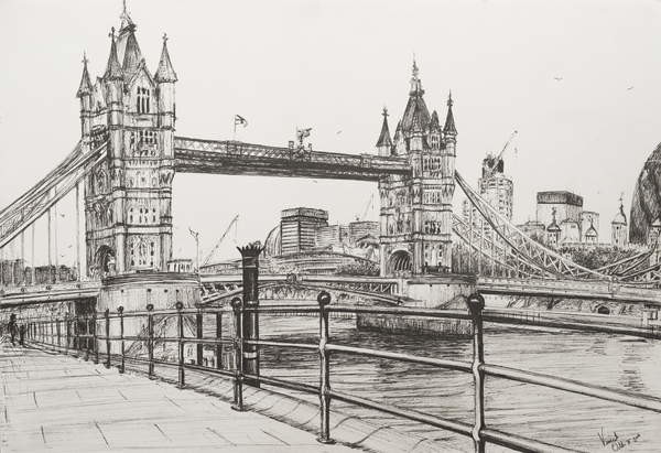 Obrazová reprodukce Tower Bridge London, 2006,
