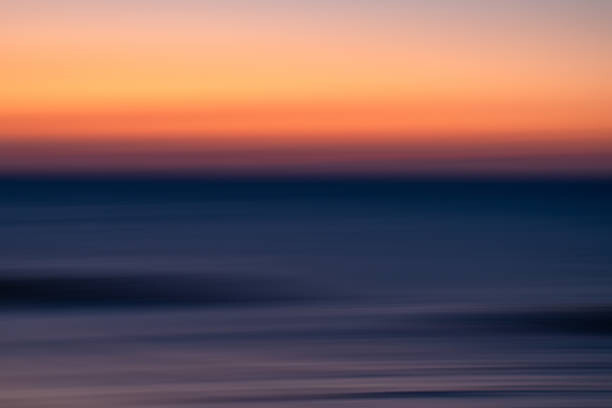Fotografia artistica Vivid colors of Mediterranean sunset. Abstract