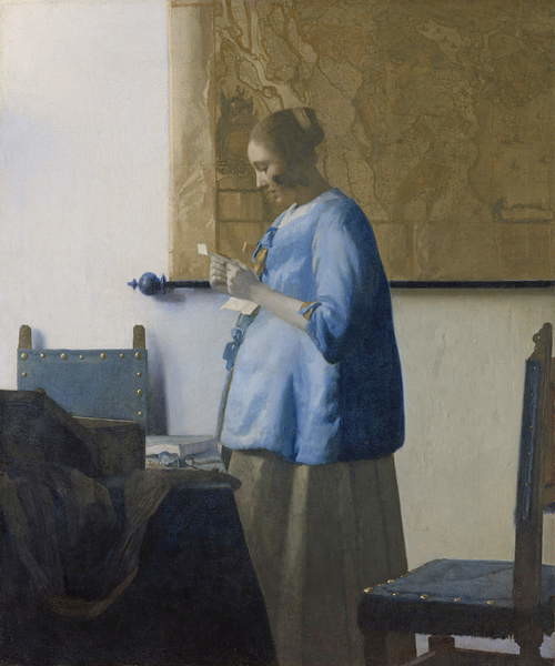 Umelecká tlač Woman Reading a Letter, c.1662-63