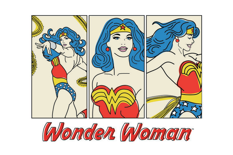 Umělecký tisk Wonder Woman- Comics