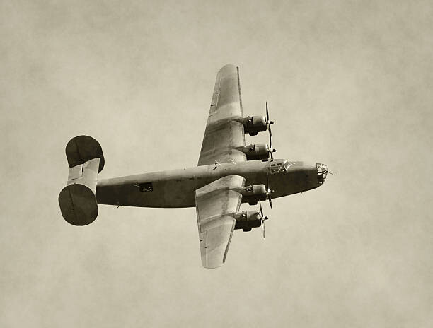 Konstfotografering World War II era bomber