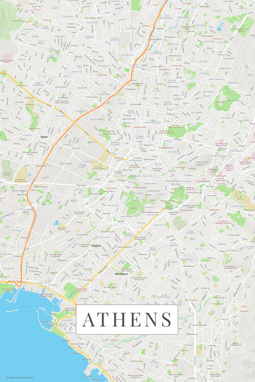 Sticker Plakat Athens color