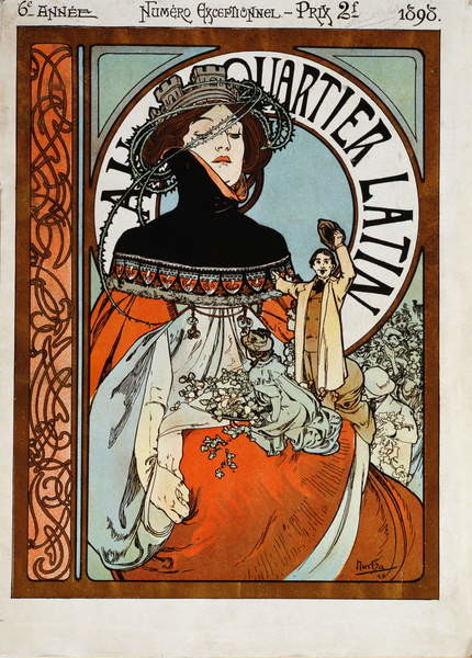 Samolepka Au Quartier Latin, 1898